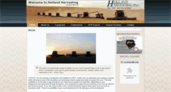 Desktop Screenshot of hollandharvesting.com